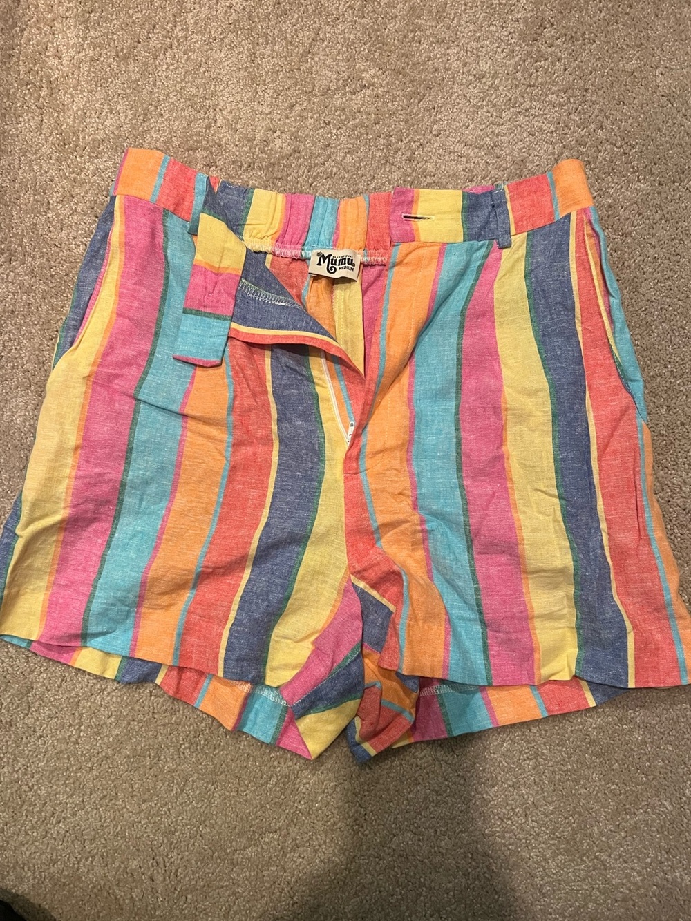 Multi-Color Striped Women’s Shorts by Show Me Your MuMu
